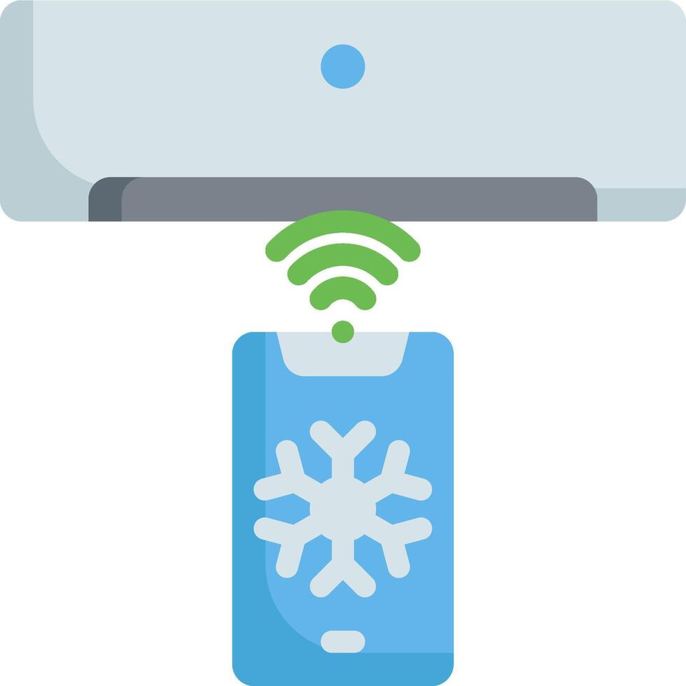 Air conditioner with snowflake vector