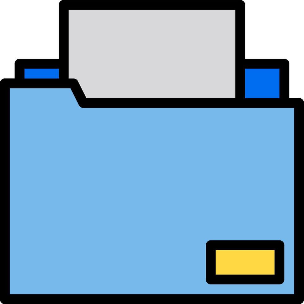 File folder icon vector