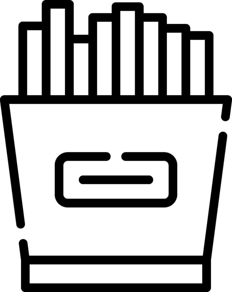 French fries icon illustration vector