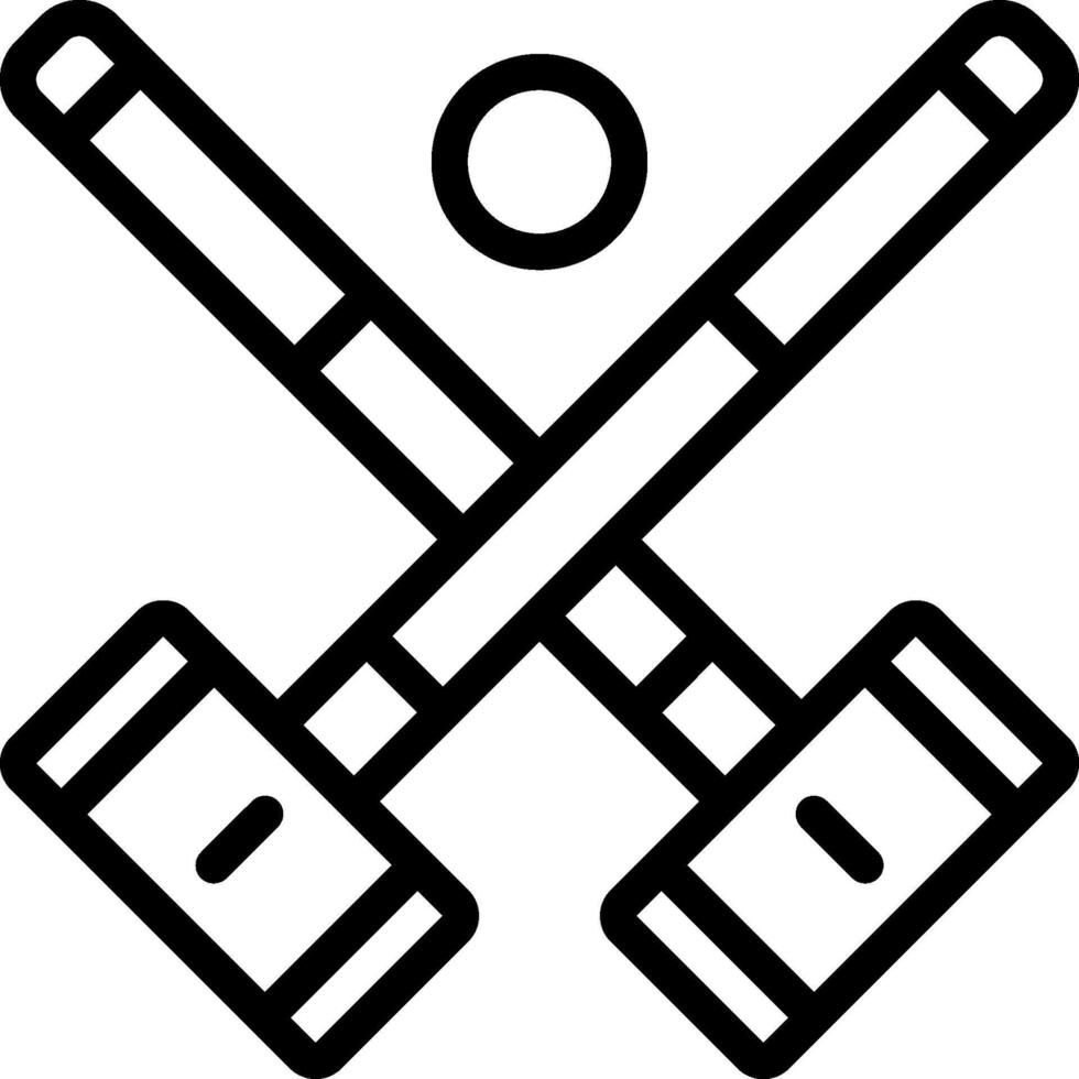 A black and white image of two crossed baseball bats vector