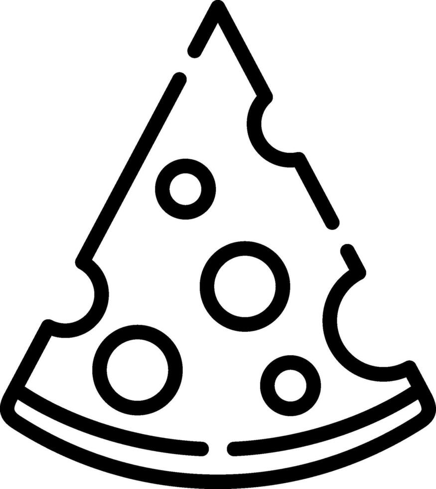 Pizza slice icon vector