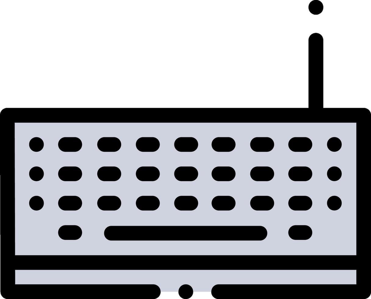 A computer with a keyboard and mouse icon vector