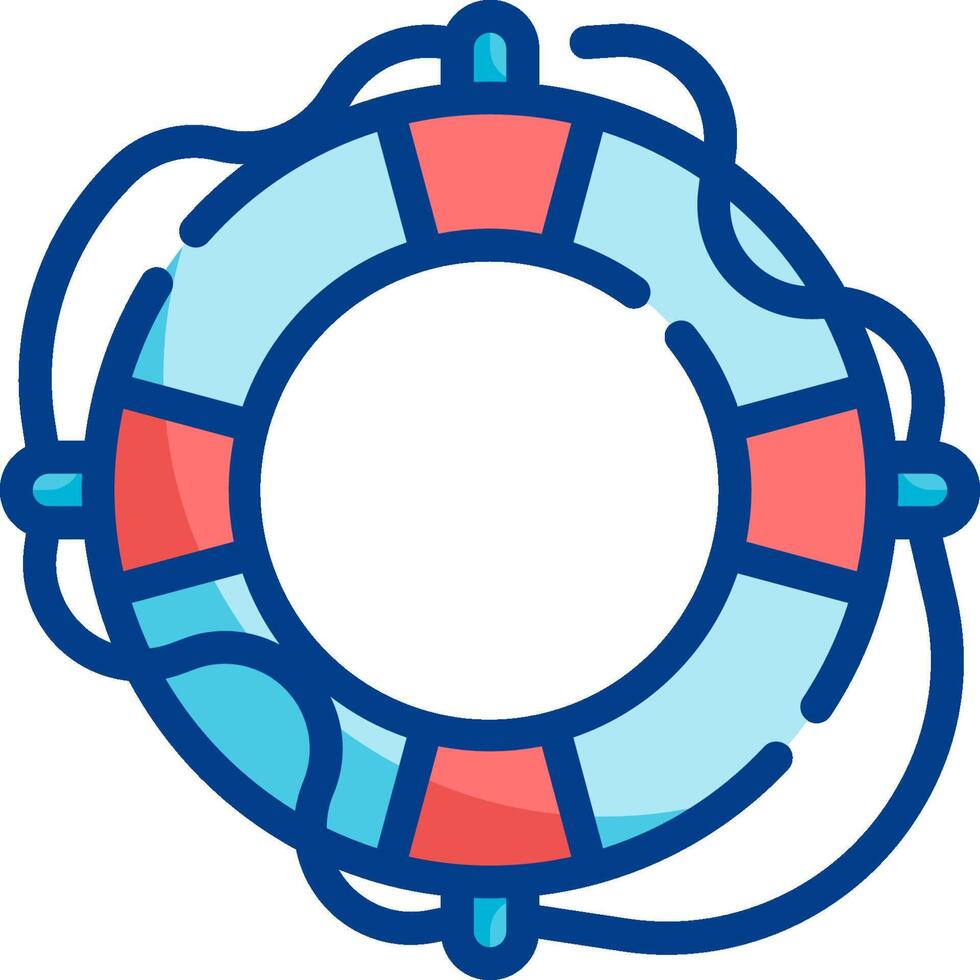 Life preserver icon illustration vector