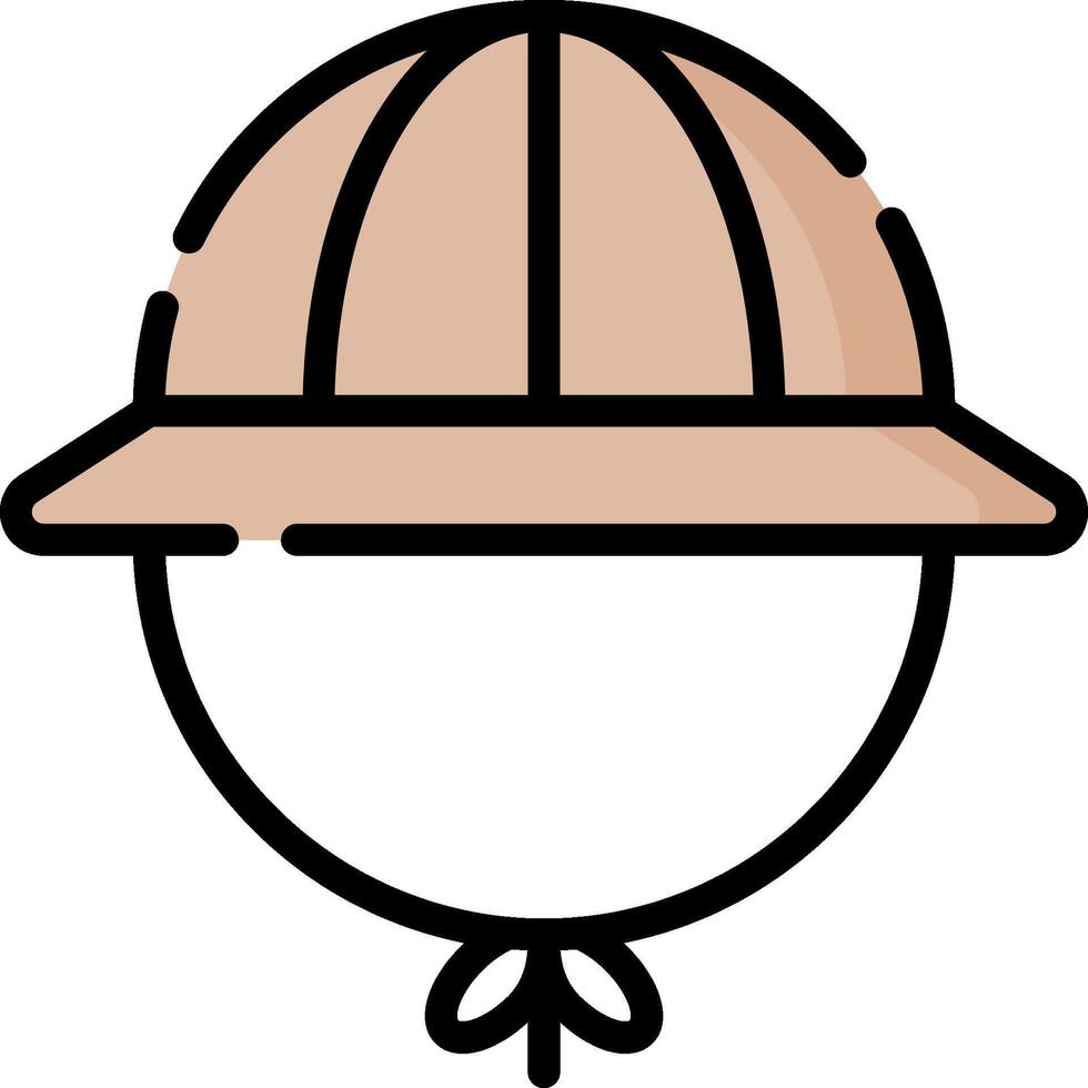A hat icon on a white background vector