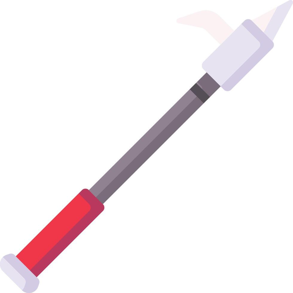 A hammer with a red handle and a white handle vector