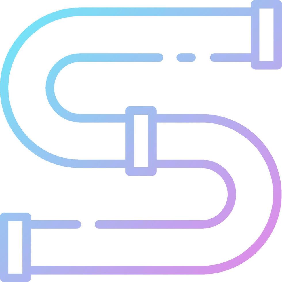 A logo with a pipe and a letter s vector