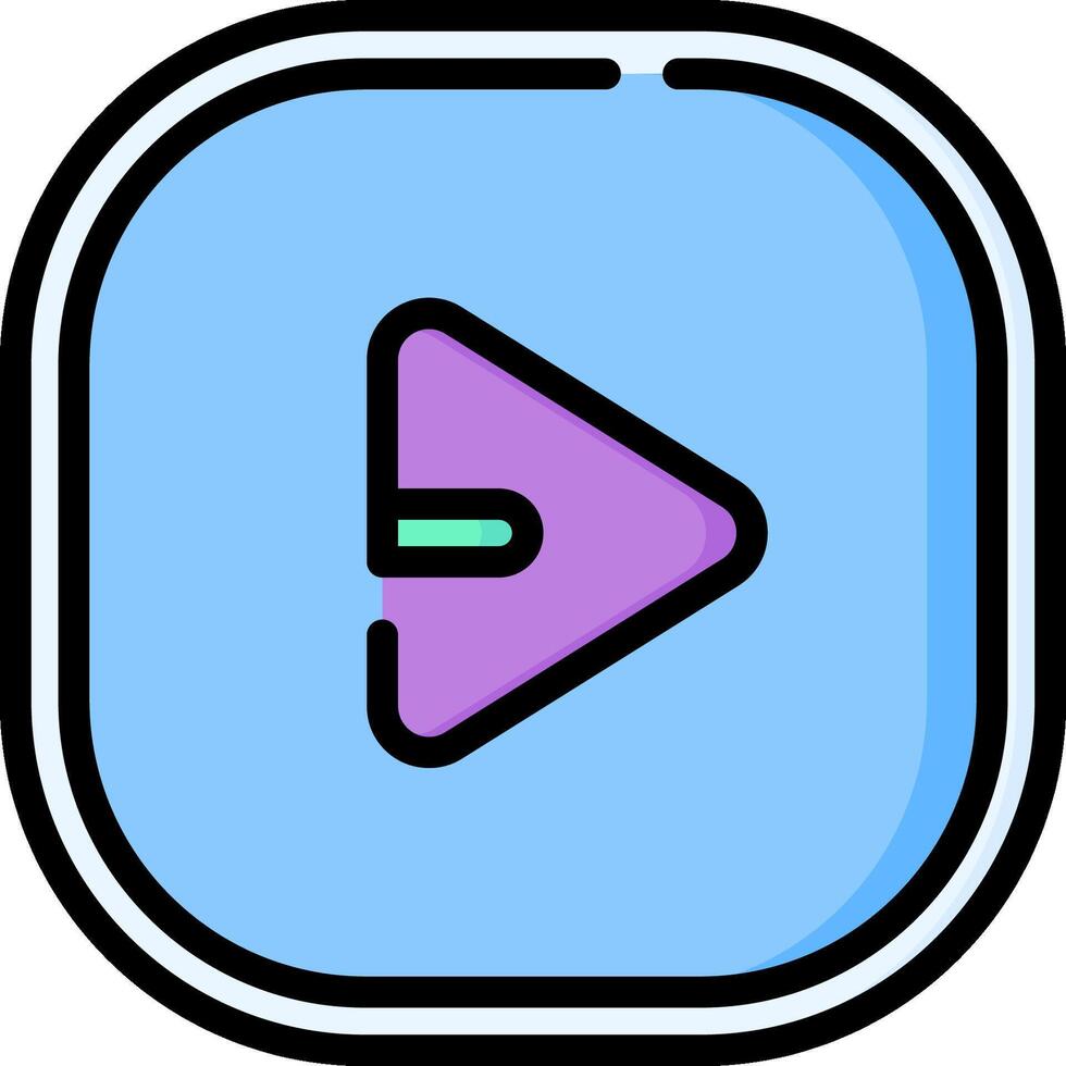 Play button icon vector