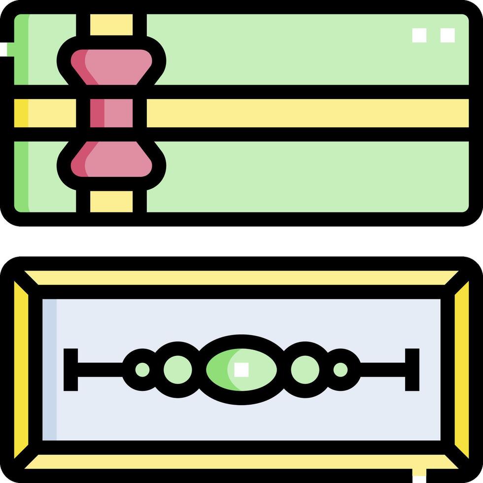 A green box with a bow on it and a green box with a bow on it vector