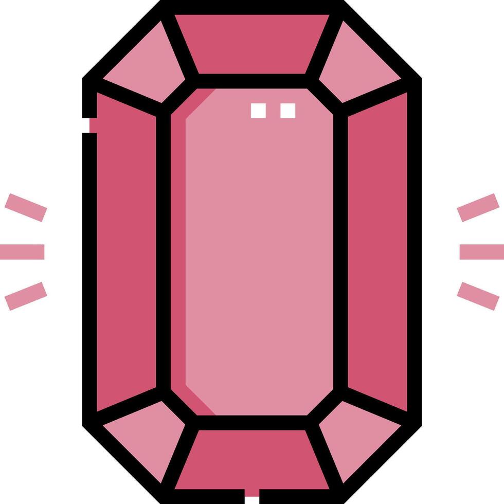 A pink diamond with a pink background vector