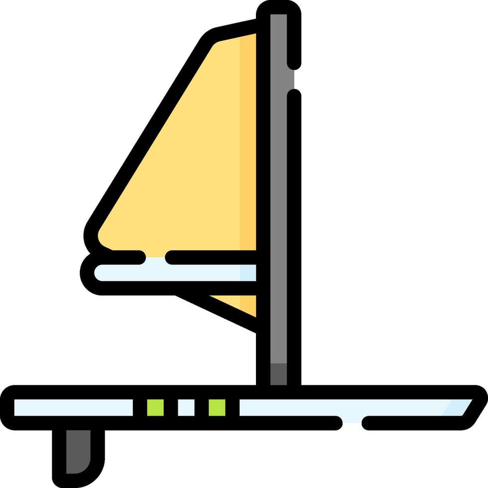 A sailboat icon on a white background vector