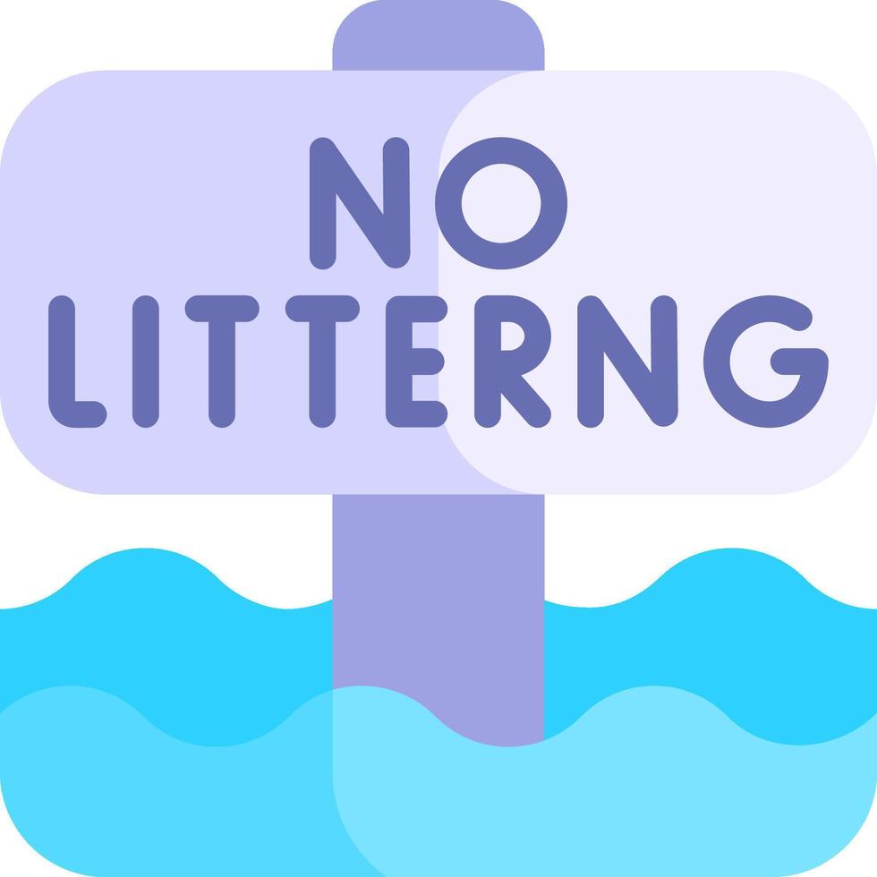 No littering sign vector