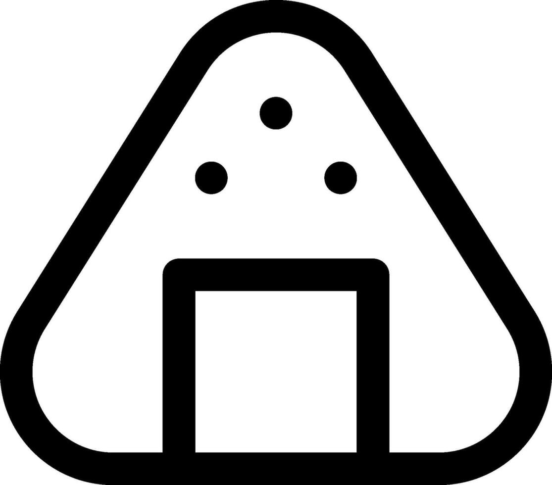 A black and white icon of a house vector