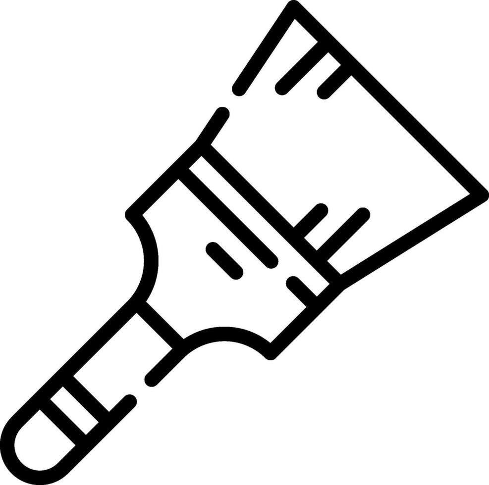 A paint brush icon on a white background vector