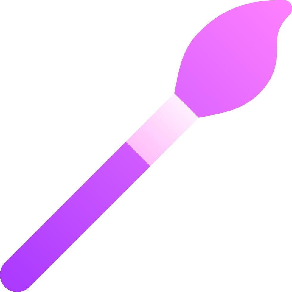 A purple and pink brush with a handle vector