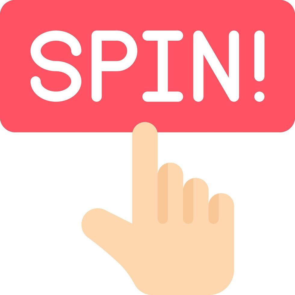 Spin button illustration design vector