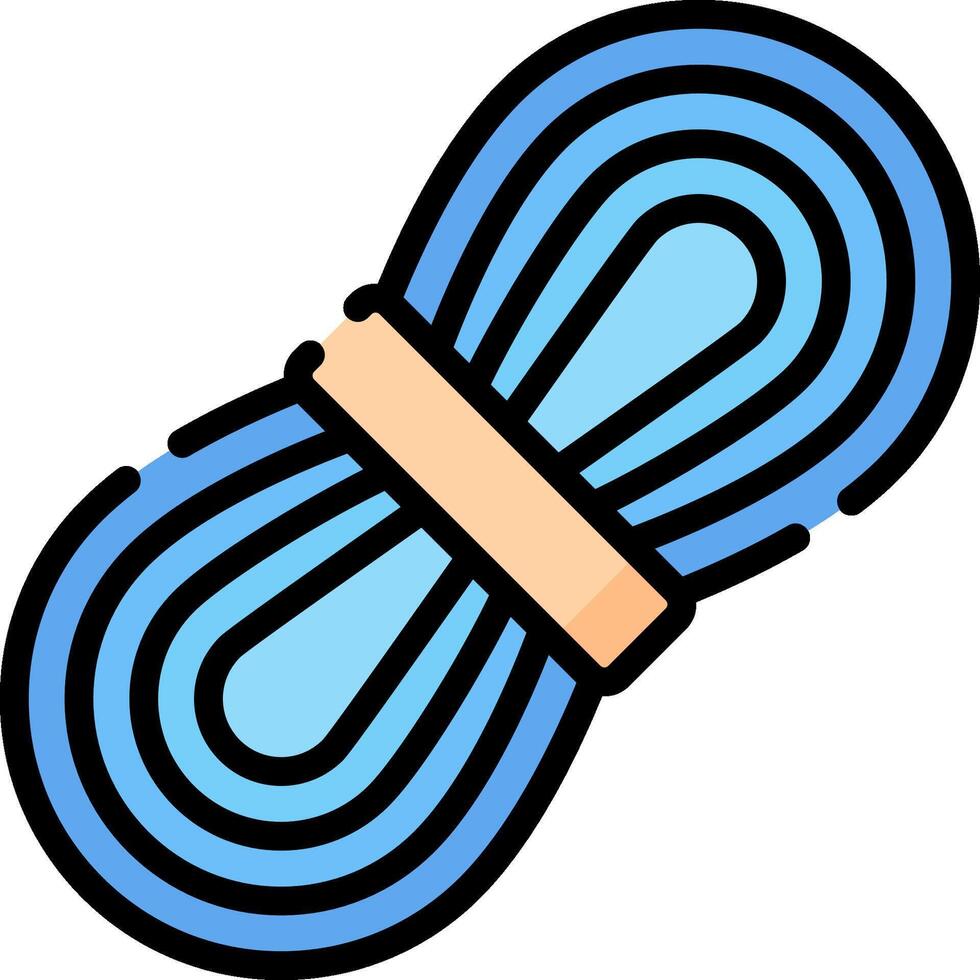A blue ribbon with a brown band around it vector