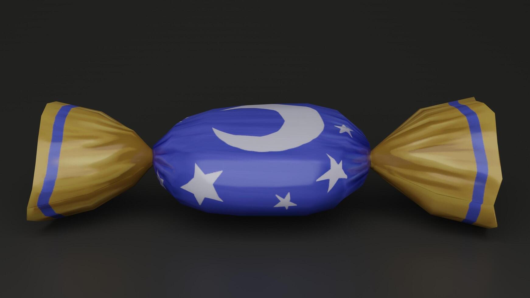 Giant Candy with black screen photo
