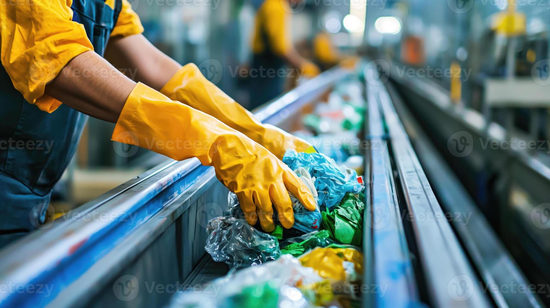 Sorting a Garbage photo