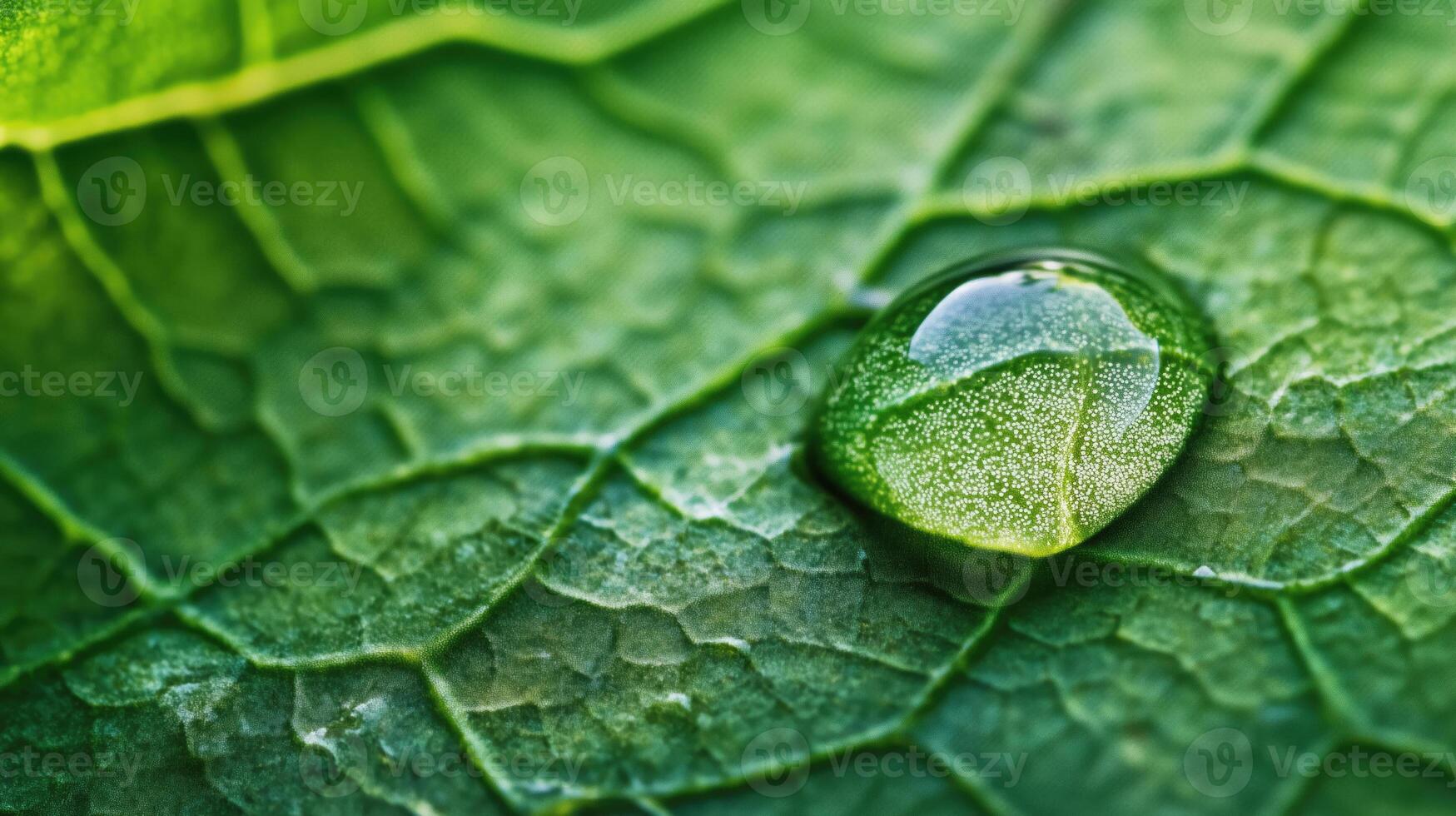 Water Drop on the Leaf photo