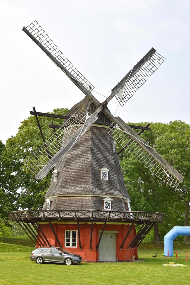Copenhagen, Denmark. September 10, 2024. Beautiful windmill in Kastellet, Copenhagen. photo