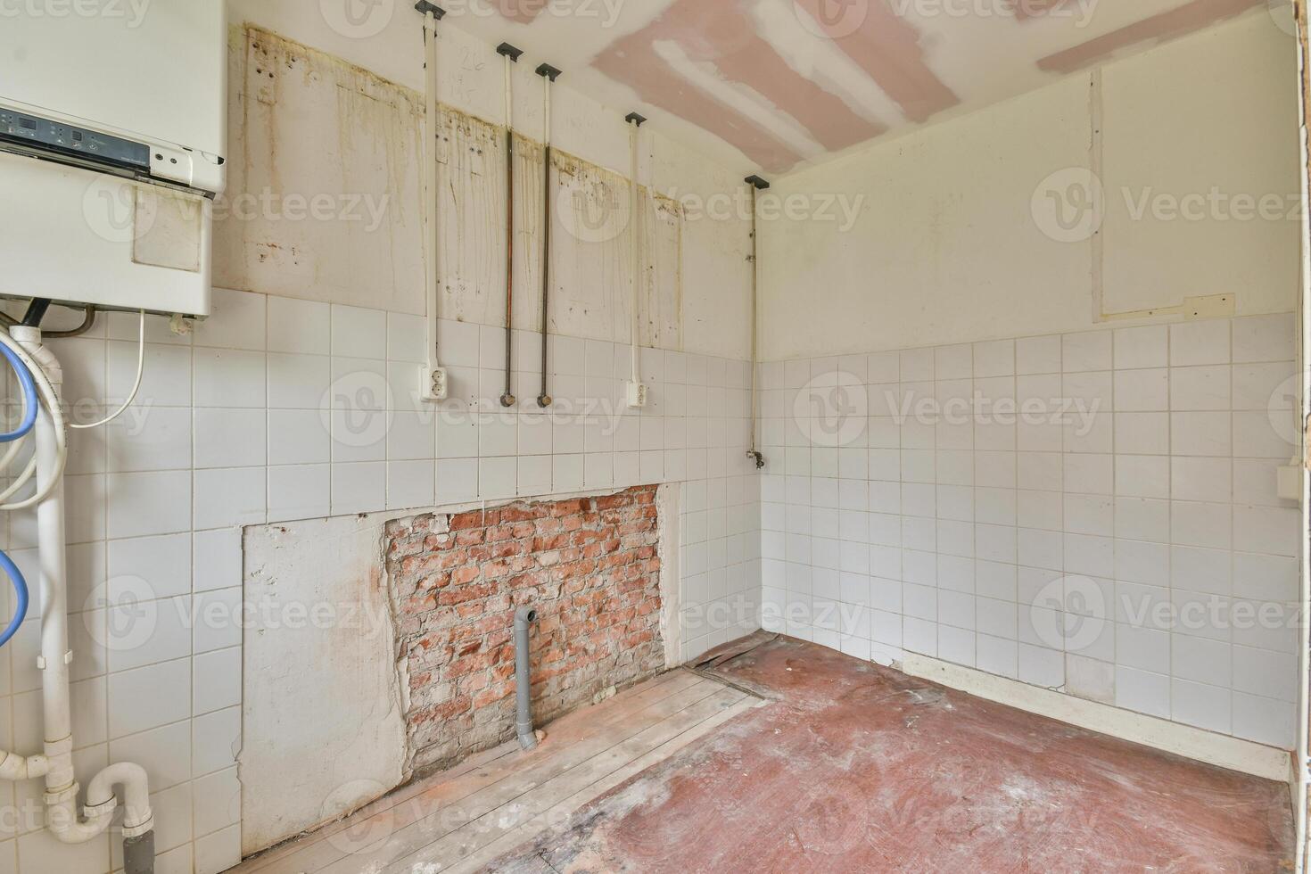 A bathroom with a toilet and a sink photo