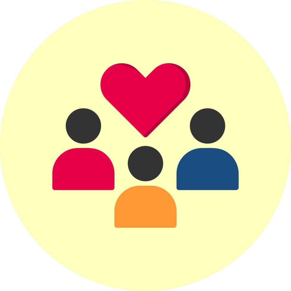 Community Flat Multi Color Icon vector