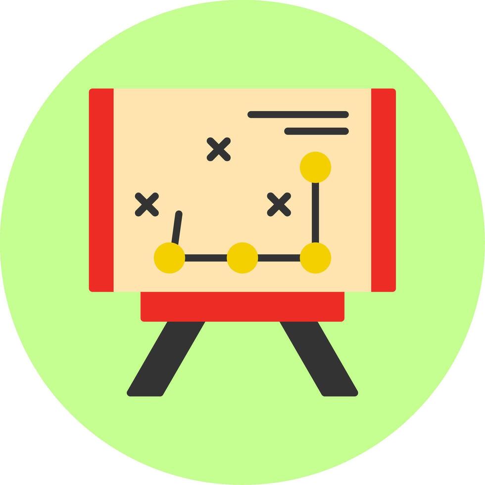 Long Range Planning Flat Multi Color Icon vector
