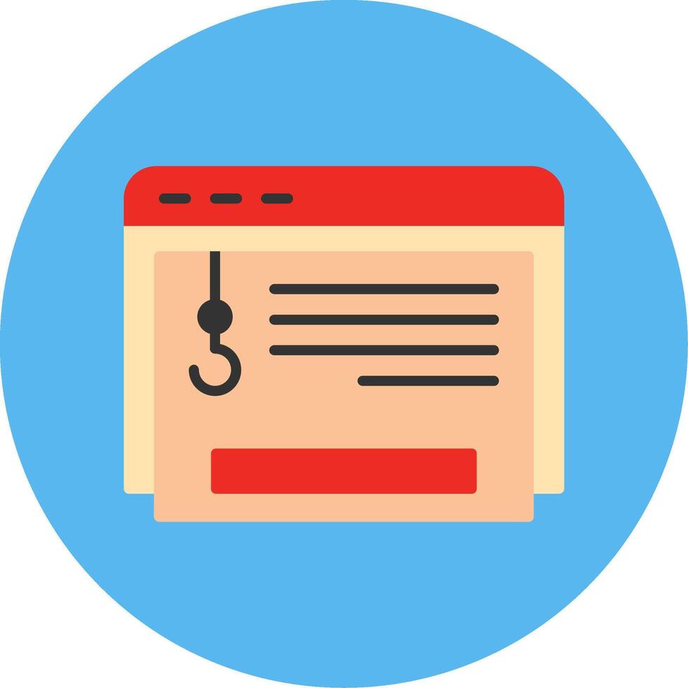 Clickbait Flat Multi Color Icon vector