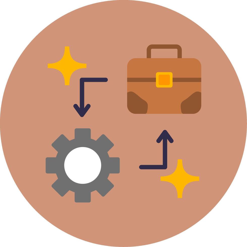 Business Development Flat Multi Color Icon vector