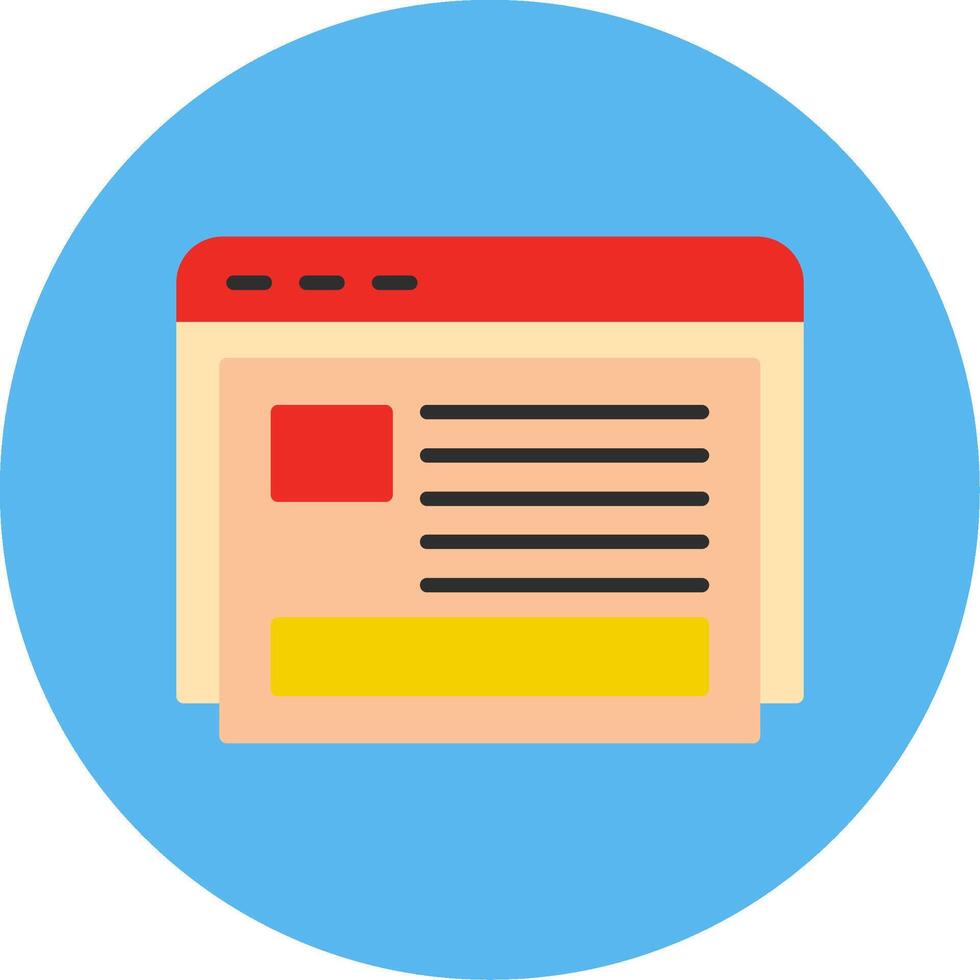 Blogging Flat Multi Color Icon vector