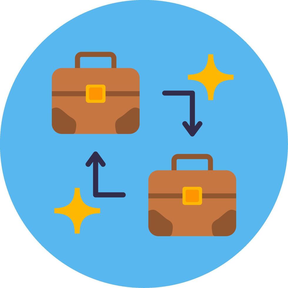 B2B Flat Multi Color Icon vector
