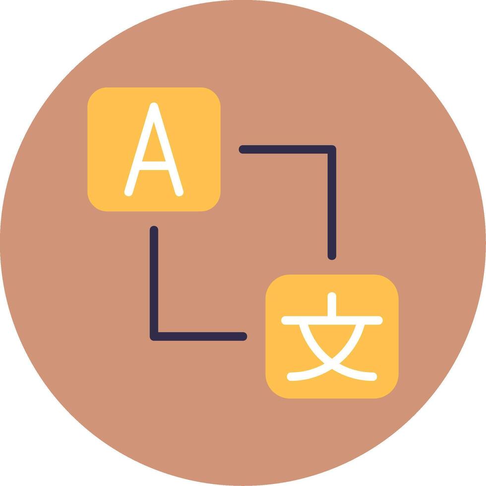 Language Barrier Flat Multi Color Icon vector