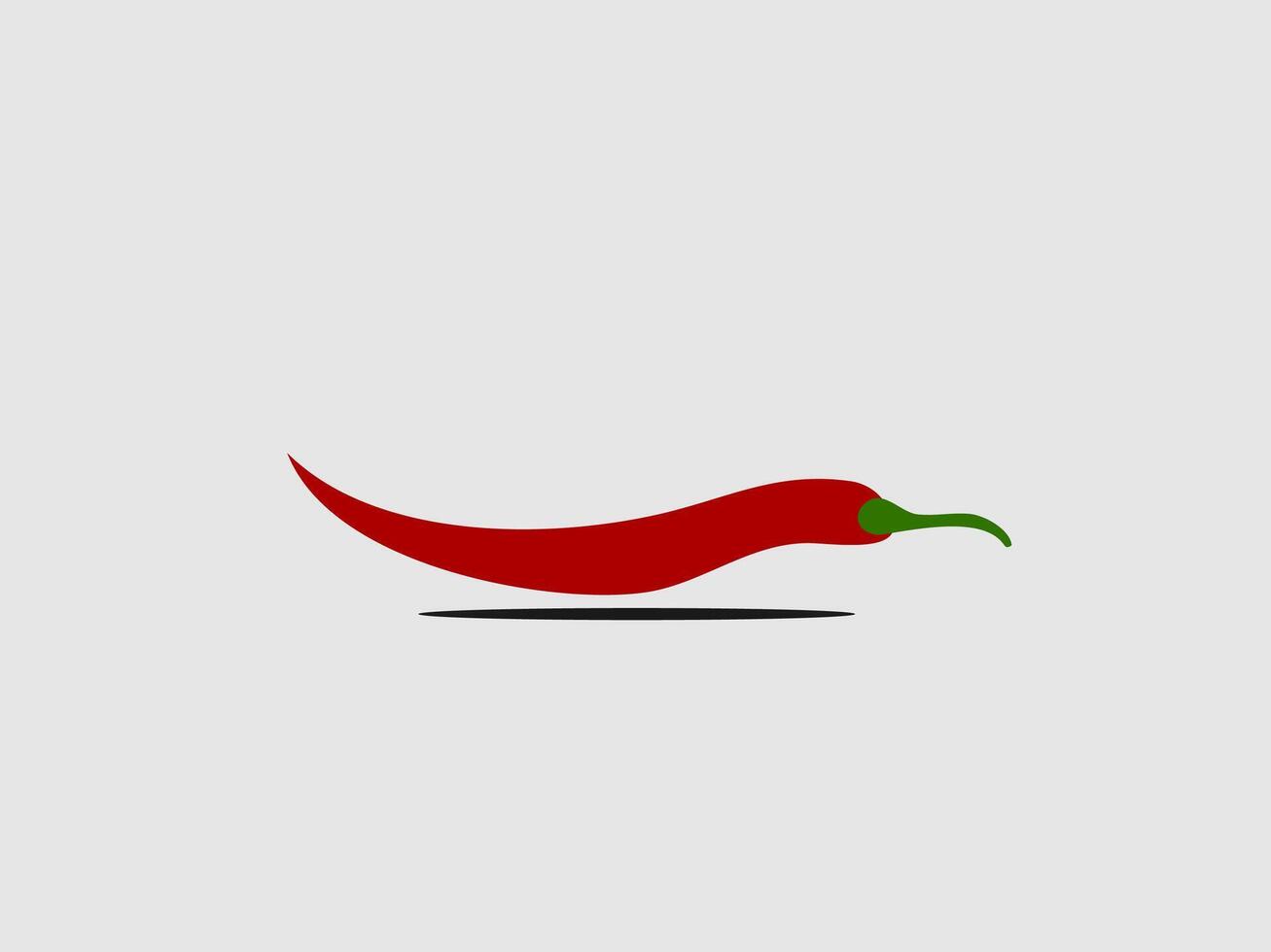 chili pepper illustration flat design vector