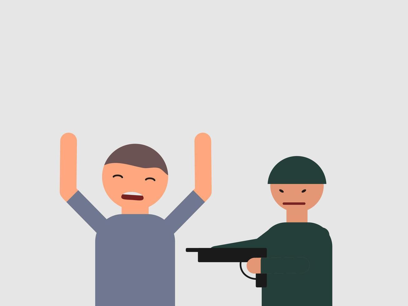 flat design rebellion illustration vector
