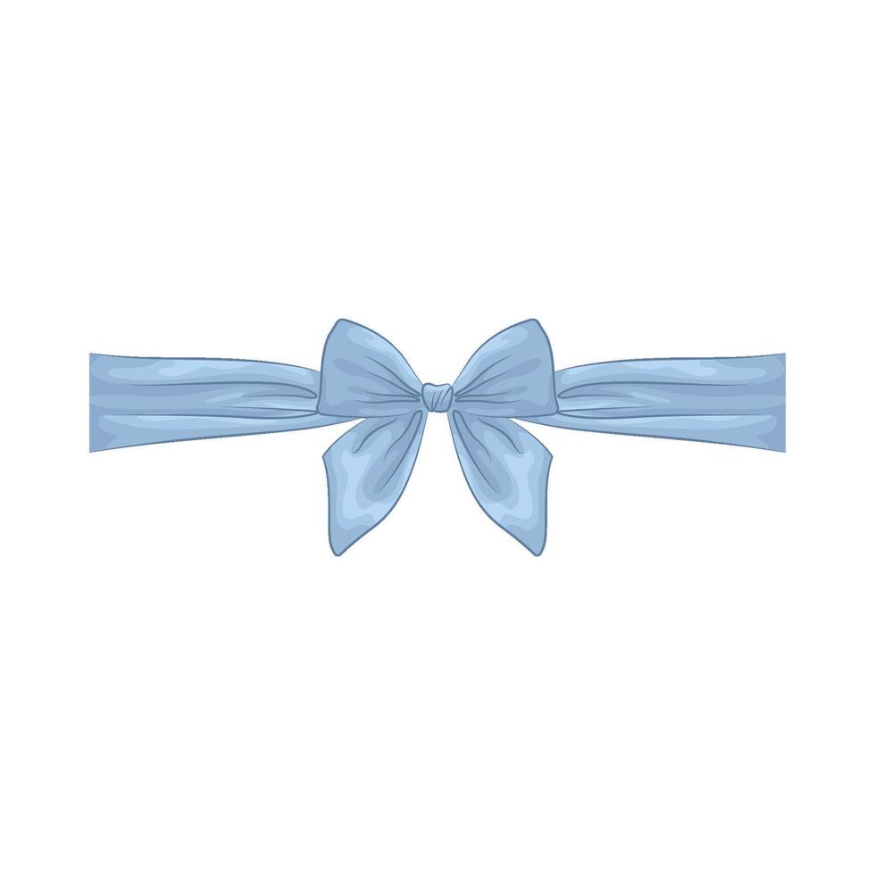 Illustration of blue ribbon vector