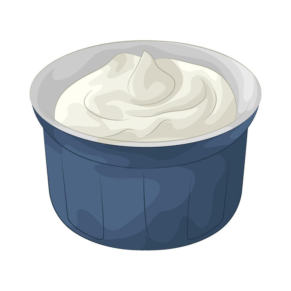 Illustration of ice cream cup vector