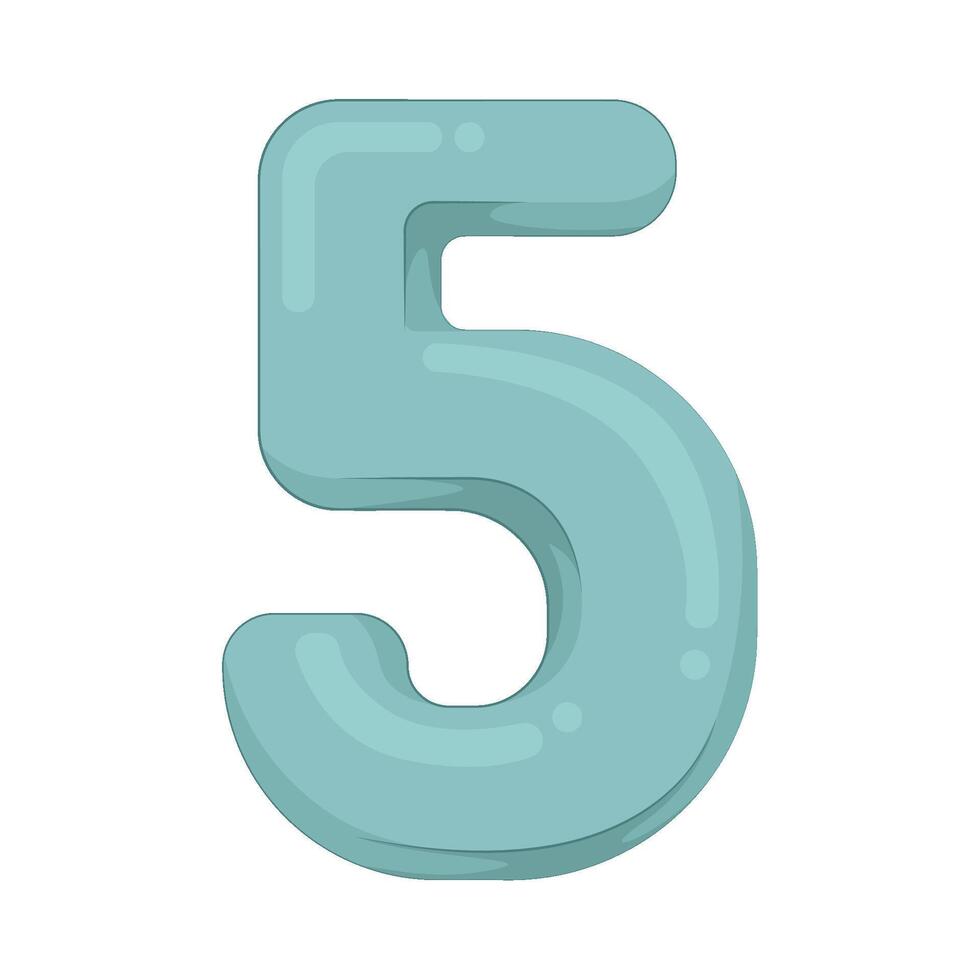 number five illustration vector
