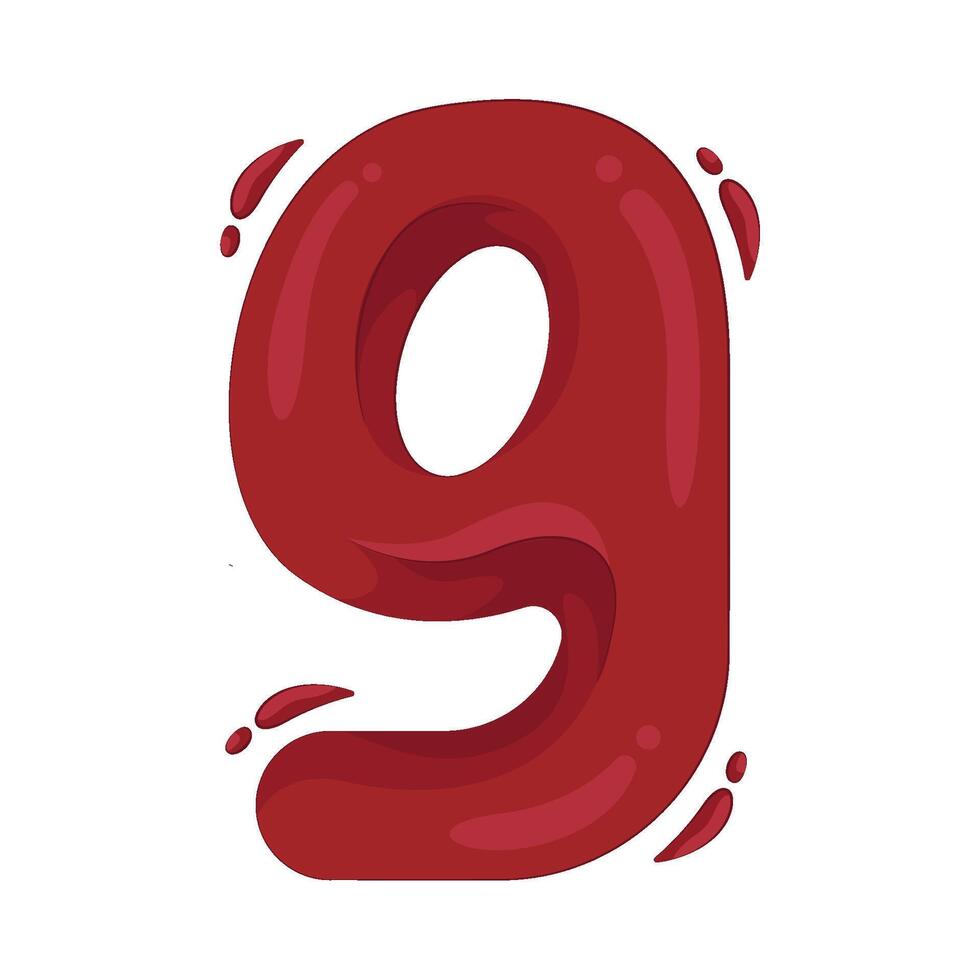 Illustration of letter g vector