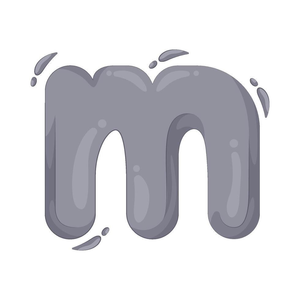 Illustration of letter m vector