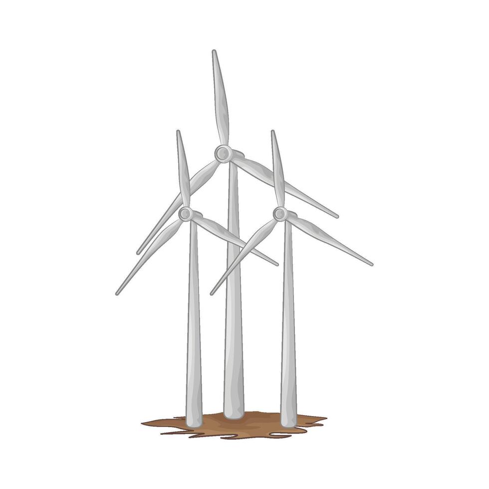 Illustration of windmill vector
