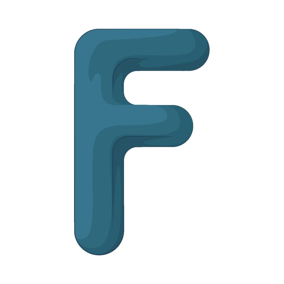 letter F illustration vector