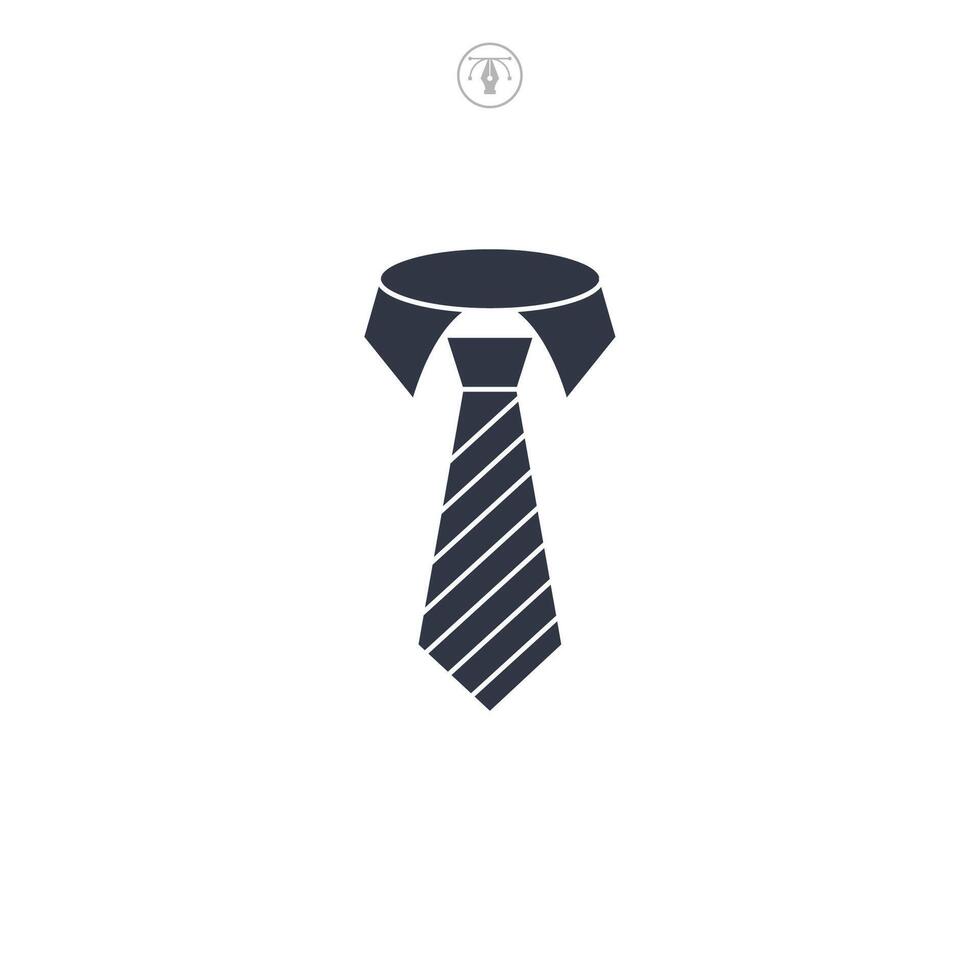 Tie icon symbol illustration isolated on white background vector