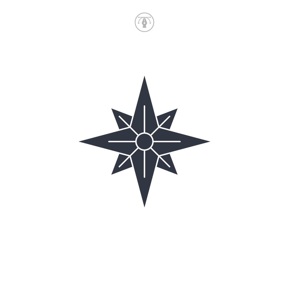 Star of Bethlehem icon symbol illustration isolated on white background vector
