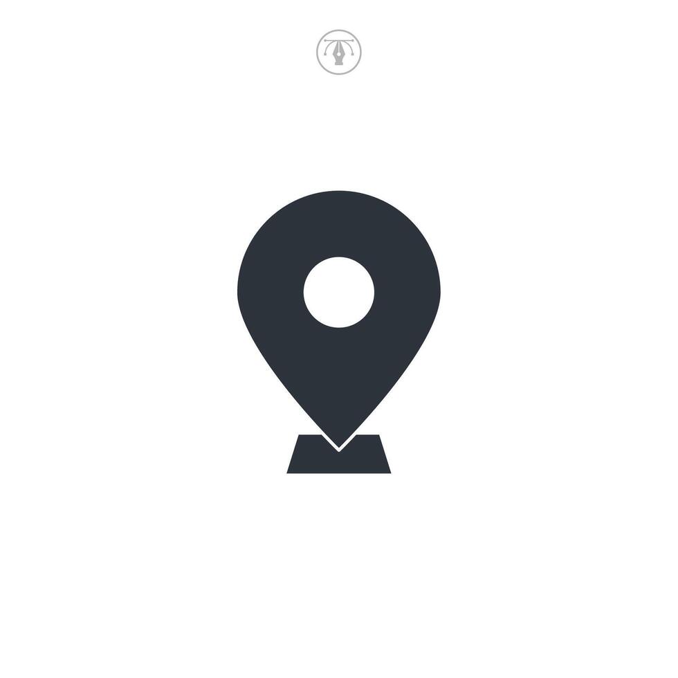 Location Pin , GPS, Map Position Marker icon symbol illustration isolated on white background vector