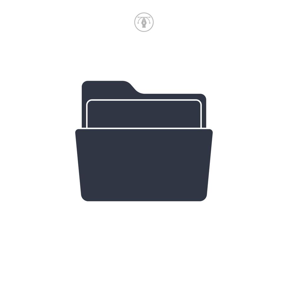 File Folder icon symbol illustration isolated on white background vector
