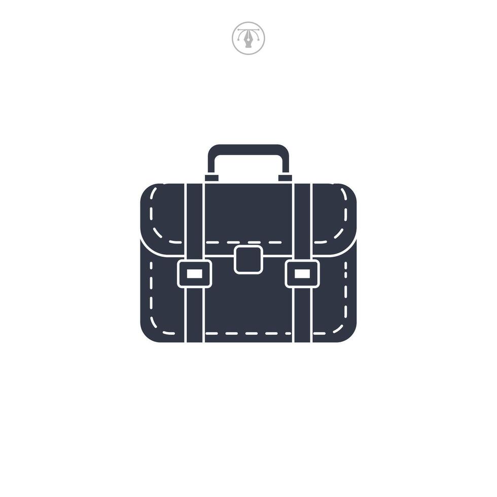 Briefcase icon symbol illustration isolated on white background vector