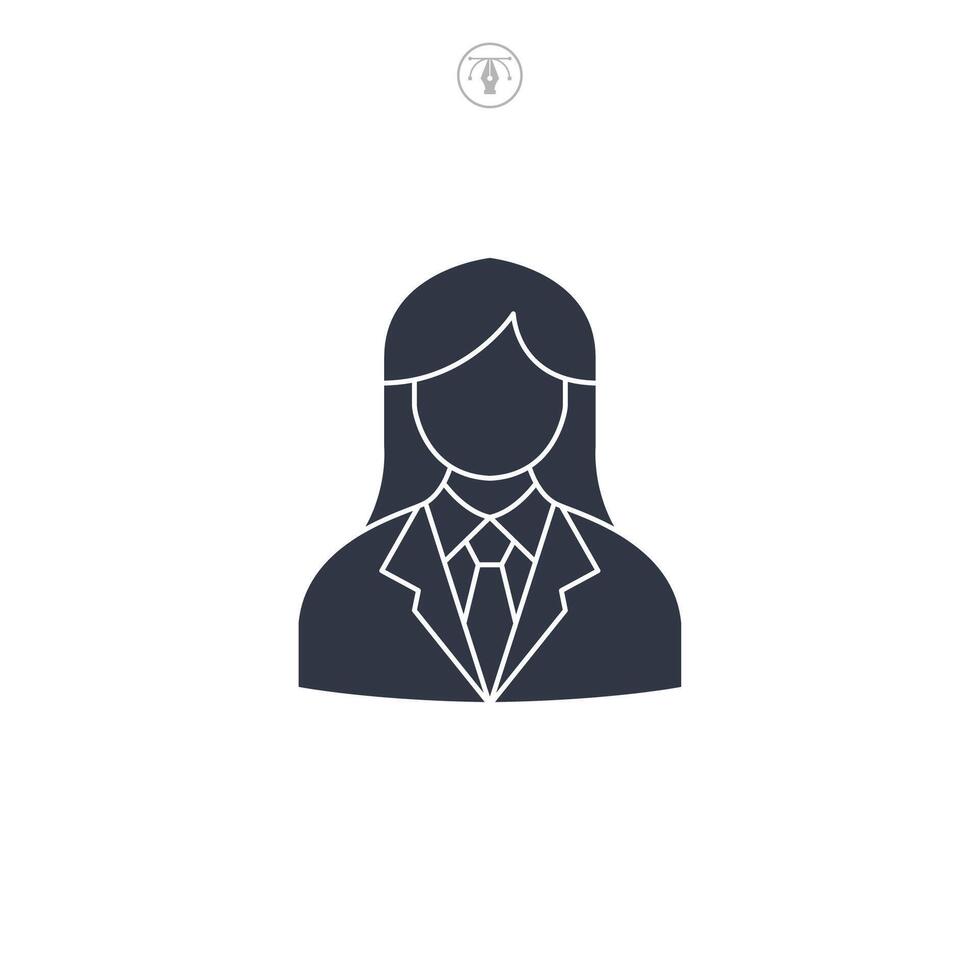 Judge icon symbol illustration isolated on white background vector