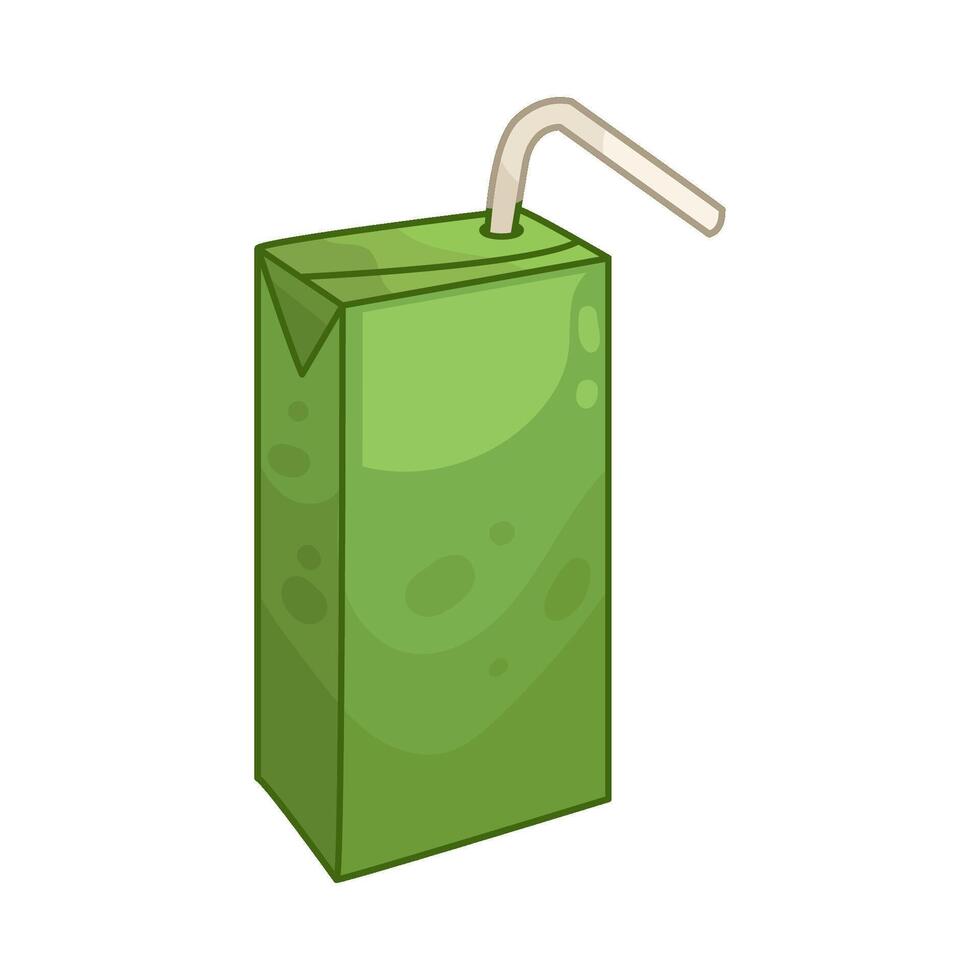 Illustration of juice box vector