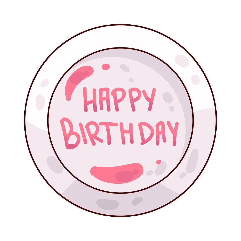 Illustration of happy birthday vector