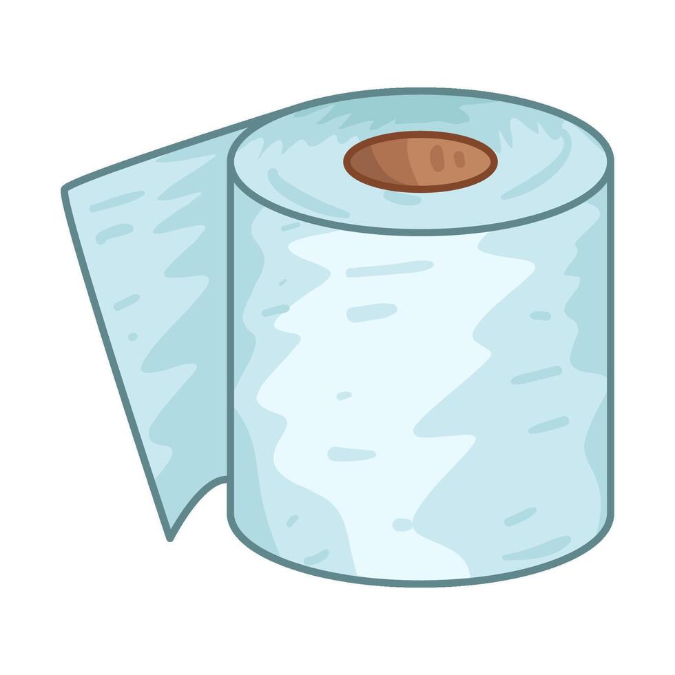 Illustration of toilet paper vector
